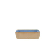 Dish rectangular 19 x 14 cm Wood/Ocean Stoneware