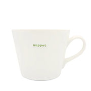 Keith Brymer Jones - Rude Word Range - Standard Ceramic White Mug - muppet - 350ml - Gift Boxed