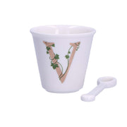 UNICO CUP 'V' W/O HANDLE W/SPOON 75 ccGB