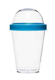 Fresh yoghurt cup turquoise