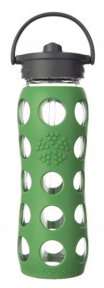 Lifefactory Glass Bottle with Straw Cap 22oz (650ml) | Hype Design London
