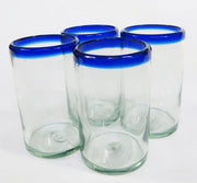 Mexican Glass Tumbler - Hand made in Mexico ( x4 Tumbler ) | Hype Design London