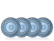 Glass plate Sorrento 21 cm 4 pcs Blue