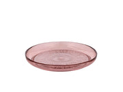 Glass plate Kusintha 25 cm Pink