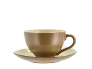 Cup and saucer Wood 24 cl Wood/Sand