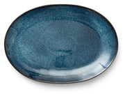Dish oval 36x25 black/darkblue