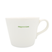 Keith Brymer Jones Word Range Medium Ceramic White Mug - cappuccino (green) - 350ml