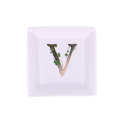 ADORATO SQUARE PLATE 'V' 10X10 cm GB