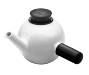 Porcelain Teapotwith Side Handle- Black