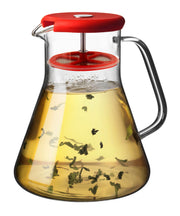 Dancing leaf with handle - red