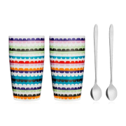 POP latte mug with spoon 2-pack