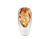 Vase Otea D10 x 21 cm Rose/Light yellow/Brown Glass