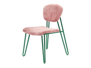 Chair Styles 55 x 43 x 82 cm Green/Rose Metal
