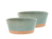 Bowl Evig 15 x 6.5 cm 2 pcs Green Porcelain