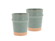Mug Evig 0.35 liter 2 pcs Green Porcelain
