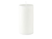 Pillar candle Trae D7.8 x 15 cm White Stearin