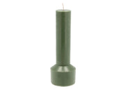 Pillar candle Hvils D7 x 20 cm Dark Green Paraffin/Stearin