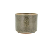 Flowerpot Leer 13 x 11 cm Green Stoneware