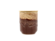 Fragrance candle Iris Woody Eucalyptus 8 x 9.5 cm Brown