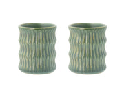 Mug w fluted design Styles 0.3 liter 2 pcs  Green
