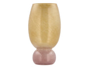 Vase Aurora 16.5 x 30 cm Rose/Yellow Glass