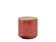 Fragrance candle D9 x 9 cm Dark rose Ceramics