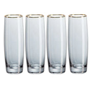Prosecco Stemless 4-pack Black&Gold