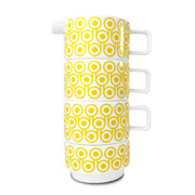 Hokolo Tea Set - 2 Short Mugs, Sugar Bowl & Short Jug - Egg (Yellow)