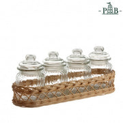 La Porcellana Bianca Wicker for 4 Containers | Hype Design London